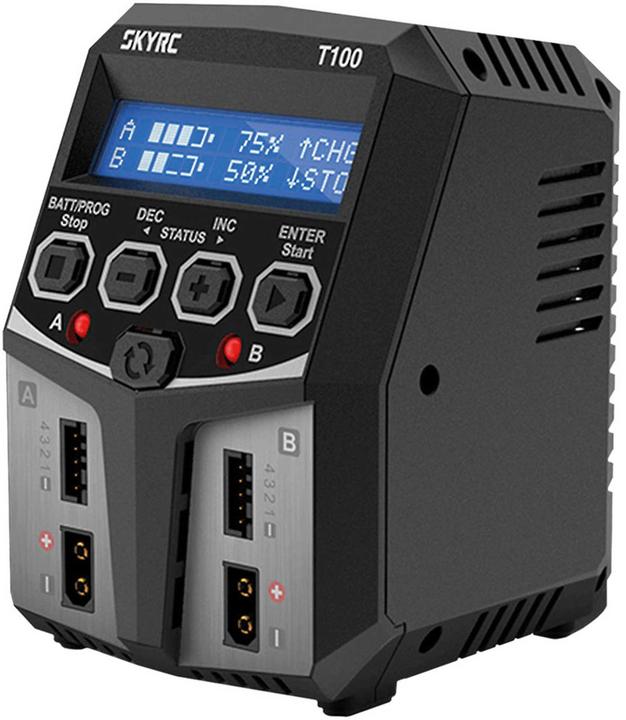 SkyRC Dual-Ladegerät T100 (100 W, 2 Ports)