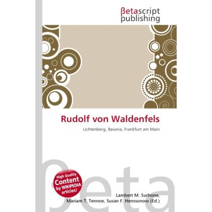 Rudolf von Waldenfels, Fachbücher