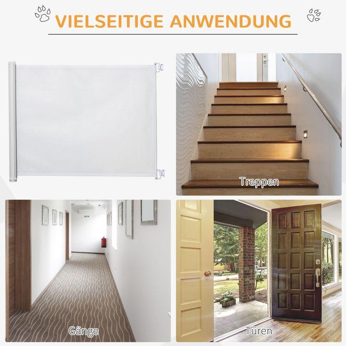 Immagine prodotto Swisshandel24 Cancelletto di sicurezza per scale estensibile Cancelletto di sicurezza per porte Barriera di (5.50 cm)