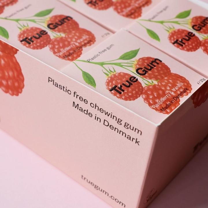 Actual product image True Gum Raspberry & Vanilla (1 pcs., 21 g)