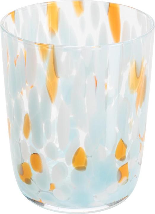 Hellblau, Orange, Transparent, Weiss