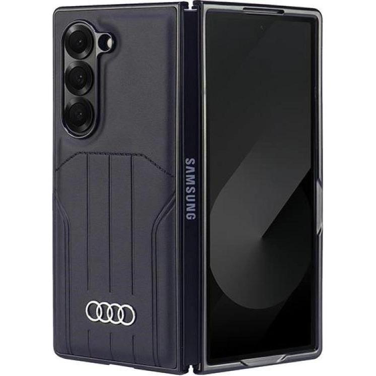 Audi Synthetic Leather MagSafe Z Fold6 F956 czarny/black hardcase AU-TPUPCMFold6-Q5/D1-BK (Samsung Galaxy Z Fold6) (AUDI000175-0)
