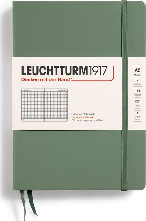 Produktbild Leuchtturm1917 Notizbuch (A5, Kariert, Harter Einband)