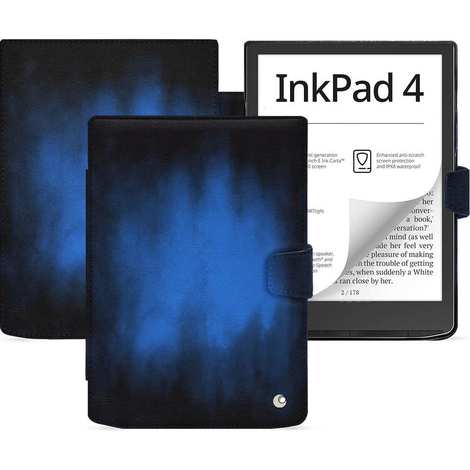 Thumbnail - Noreve Lederschutzhülle horizontal (Pocketbook InkPad 4), Tablet Hülle, Blau