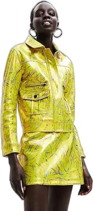 Immagine prodotto Desigual Dames PU Coat, geel, M