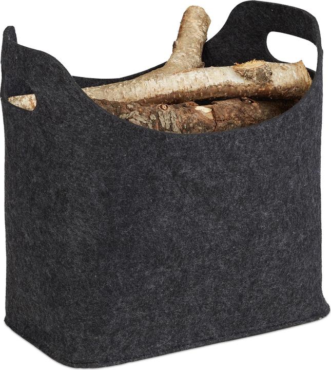 Immagine prodotto Relaxdays Borsa portalegna per camino (23 x 40 x 39,5 cm)