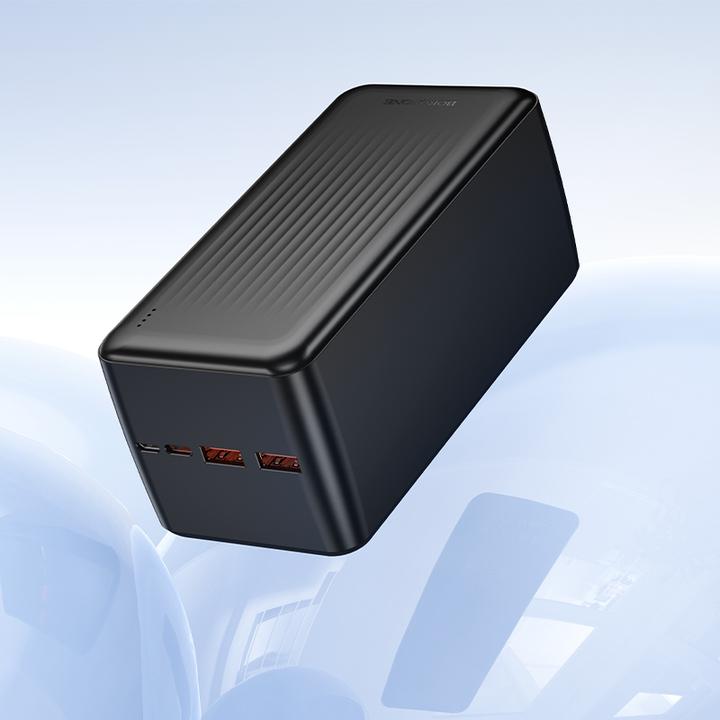 Immagine prodotto Borofone Powerbank 50000mAh BJ80C Clever - 2xUSB + Typ C - QC 3.0 22,5W PD 20W schwarz (50000000 mAh, 22.50 W, 185 Wh)