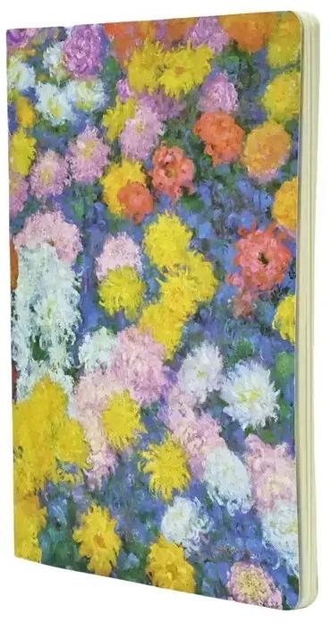 Actual product image Paperblanks Notizheft A5 Monets Chrysanthemen (A5, Plain, Hardcover)