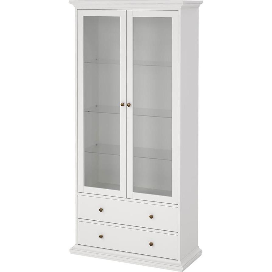 Thumbnail - Ebuy24, Vitrine + Buffetschrank, Paris VitrineWeiss (201 x 96 x 42 cm)