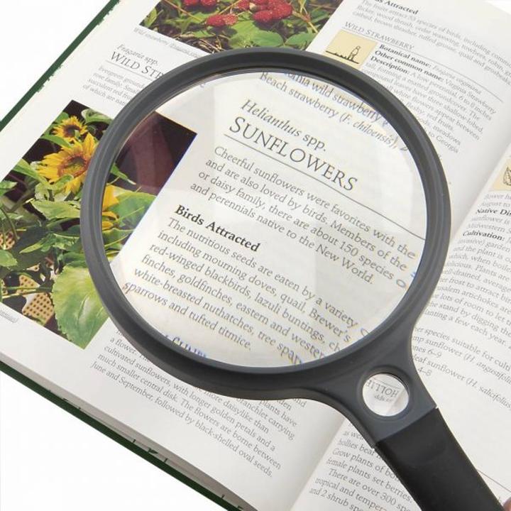 Produktbild Carson Handlupe mit Gummi Griff 2x90mm