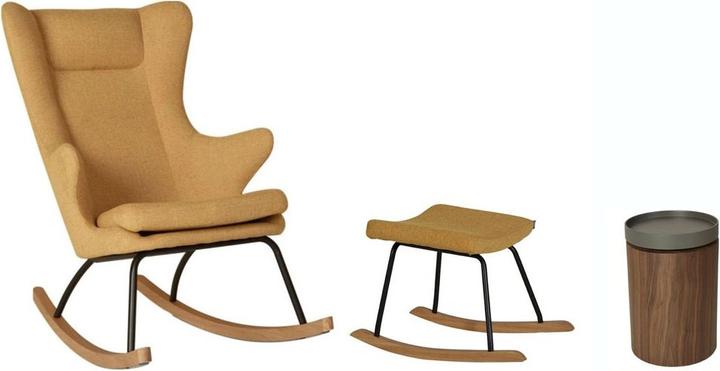 Actual product image Quax Adult rocking chair with stool and side table