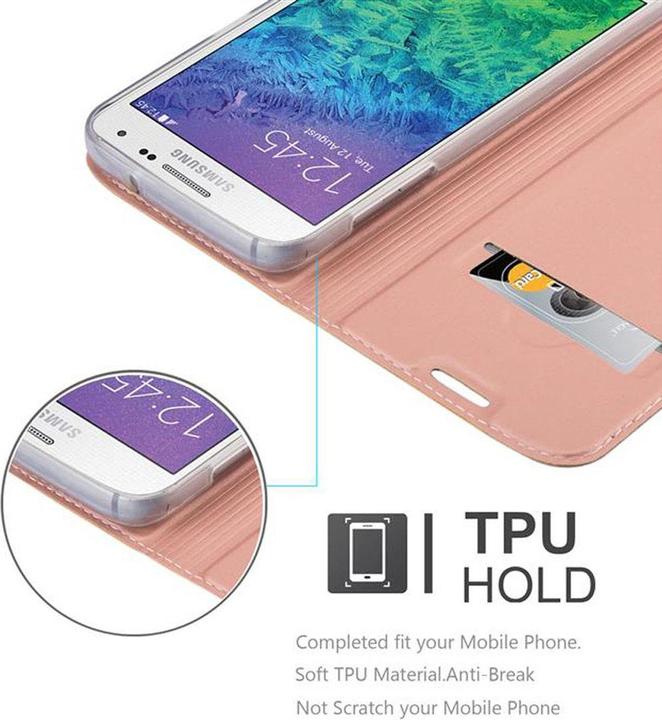 Actual product image Cadorabo Book Classy Style Cover (Samsung Galaxy Alpha)