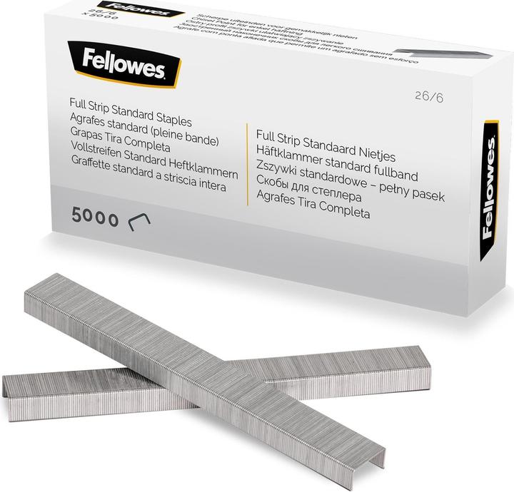 Produktbild Fellowes Heftklammer 26/6 5000 Stück, Vollstreifen (5000 x)
