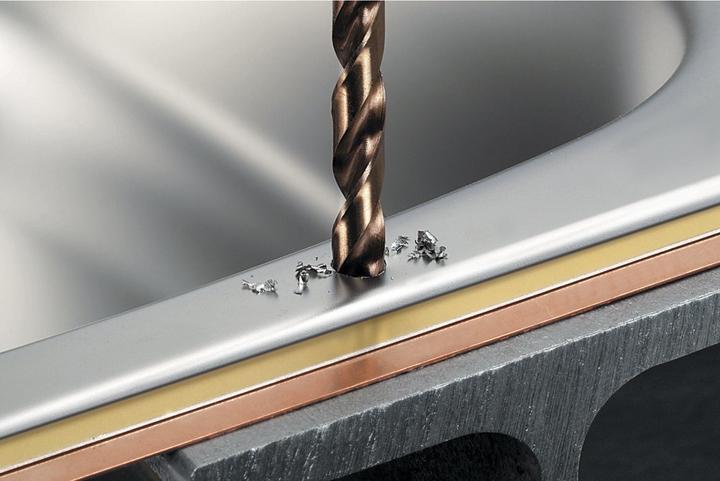 Actual product image wolfcraft 1 metal drill HSS-Co ø4.0x75mm (4 mm)