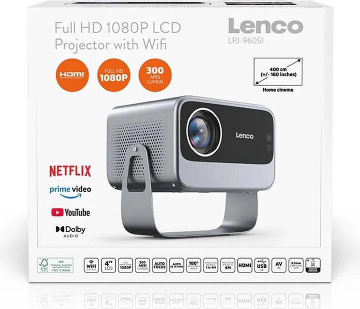Produktbild Lenco LPJ-960SI (Full HD, 300 lm)