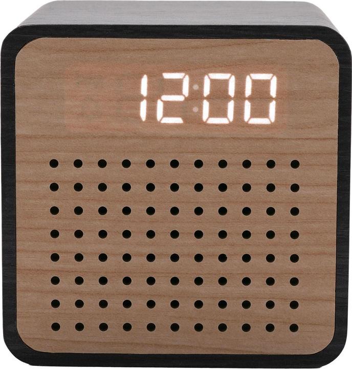 Produktbild Interval Wecker aus Holz mit BluetoothLautsprecher Schwarz