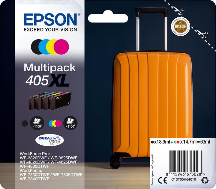 Actual product image Epson Ink cartridge 405XL cyan (C)