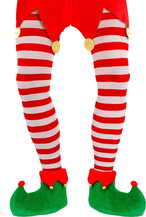 Widmann Weihnachts Rot/Weiss getreifte Strumpfhose 70 DEN Grösse XL