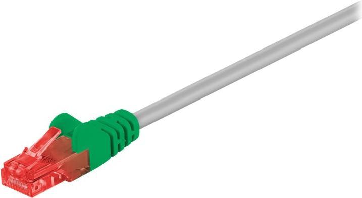 Produktbild Goobay CAT 6 Crossover-Patchkabel, U/UTP, Grau, Grün, Grau-Grün, 3 m (U/UTP, CAT6, 3 m)