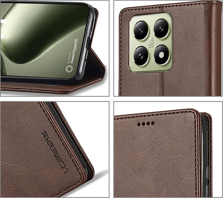 Produktbild LC.Imeeke Xiaomi 14T - Leder Etui Hülle (Xiaomi 14T)