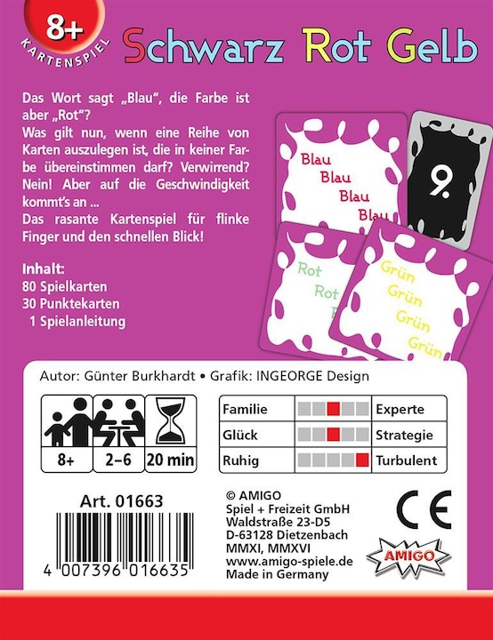 Produktbild Amigo Schwarz Rot Gelb (Deutsch)