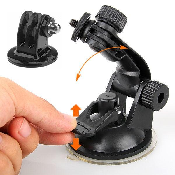 Produktbild Hermex Motorrad AUTO Fahrzeug Holder Halterung GO PRO GOPRO HERO 5 / 4 / 3+ / 3 / 2 / 1 kompatibel (Metalllegierung, Acrylglas)