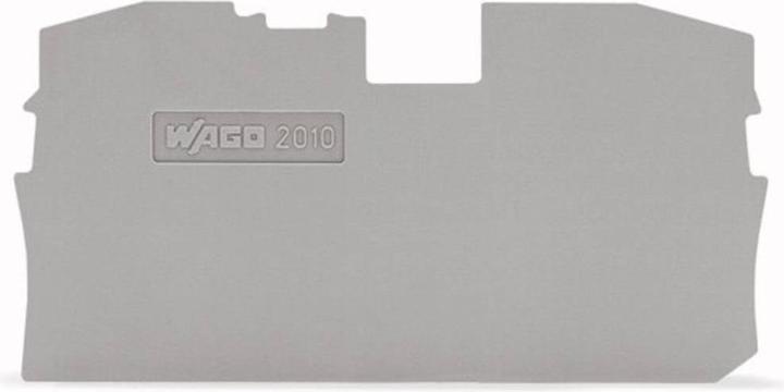 Produktbild Wago Abschluss- u. 2010-1291 Zwischenplatte grau