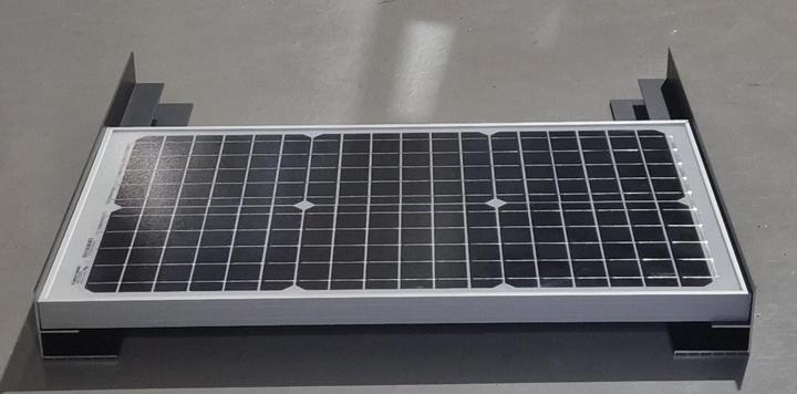 Actual product image Autarking Solar spoiler L-profile aluminium black (2 pieces) - 53cm (Solar connector)