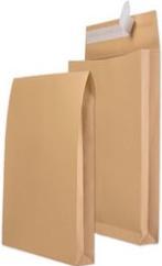 Actual product image Mailmedia Folded envelope B4, without window, white with adhesive, 140 gsm, fold: 20 mm (100 pcs.)