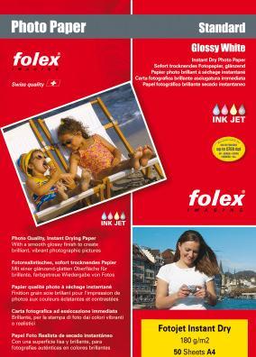 Actual product image Folex Photo Paper High Gloss, Instant Dry (180 g/m², A4, 50 x)