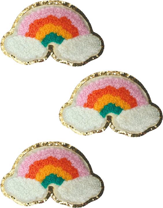 Produktbild I Am Creative Aufnäher Iron on patch Regenbogen (3 Stk., 6 x 3.50 cm)