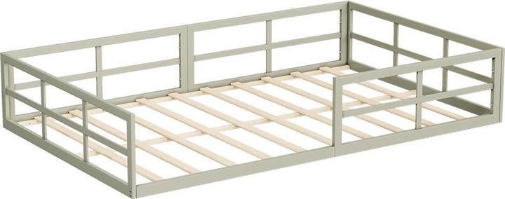 Immagine prodotto VitaliSpa Bodenbett aus Metall Minno, Greige, 205 x 125 cm ohne Matratze (120 x 200 cm)