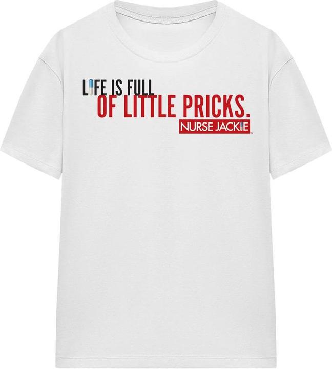 Actual product image Nurse Jackie Unisex Adult Life Is Full T-Shirt (XXL)