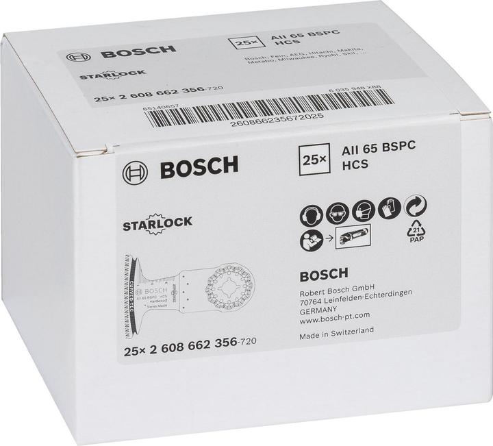 Produktbild Bosch Professional Zubehör HCS Tauchsägeblatt AII 65 BSPC Hard Wood, 40 x 65 mm