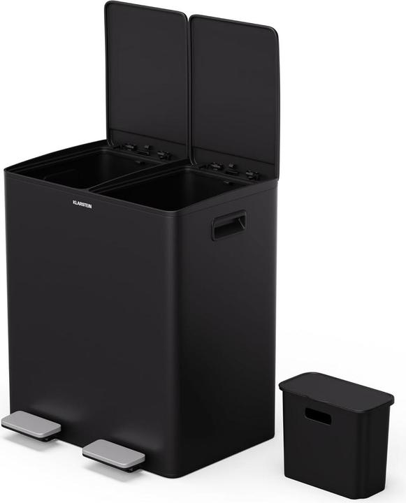 Image du produit Klarstein EcoVista Mülltrennsystem mit 2 Fächern & 3L Komposteimer (40 l)