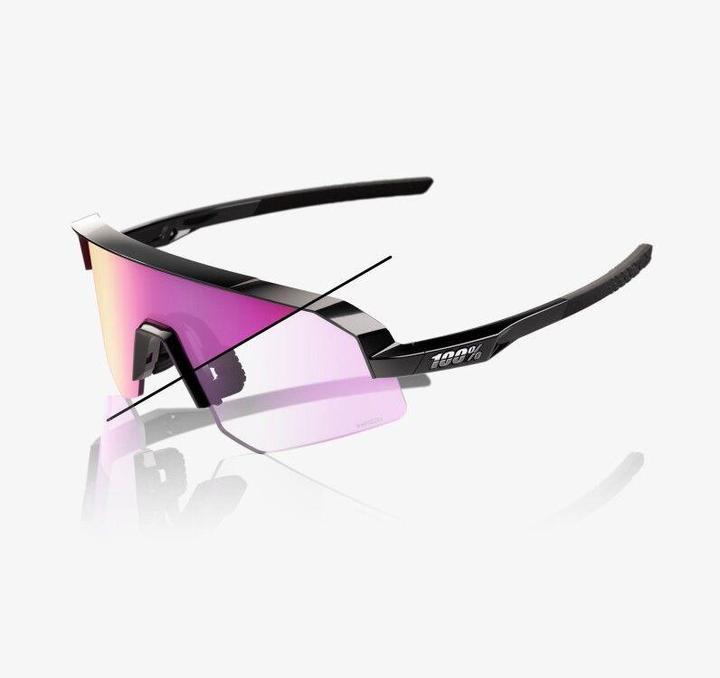 Immagine prodotto 100% Slendale Sl (Nero lucido, Specchio fotocromatico viola)