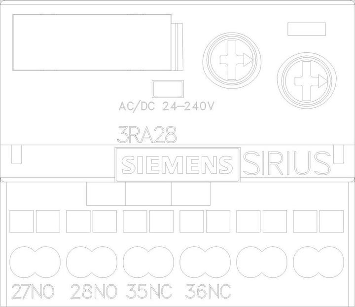 Actual product image Siemens 3RA2815-2FW10 Auxiliary switch 1 pc.