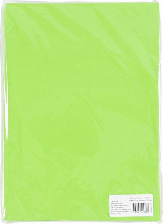Actual product image Creativ Company EVA Foam Vellen Lichtgroen A4, 10pcs.