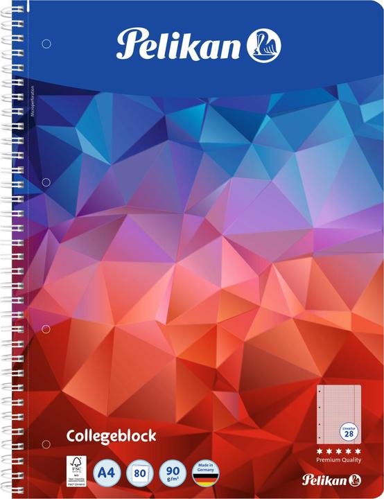 Image du produit Pelikan Bloc spirale (A4, Quadrillé)