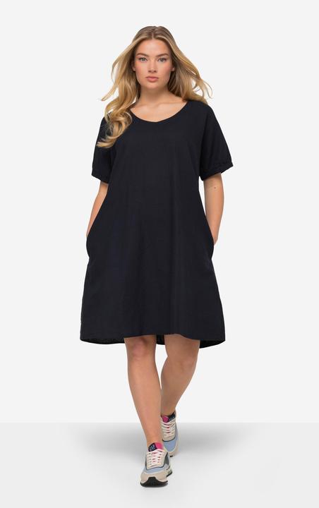 Produktbild Laurasøn Leinenmix-Kleid, Rundhals, elastische Halbarm-Abschlüsse (XL)