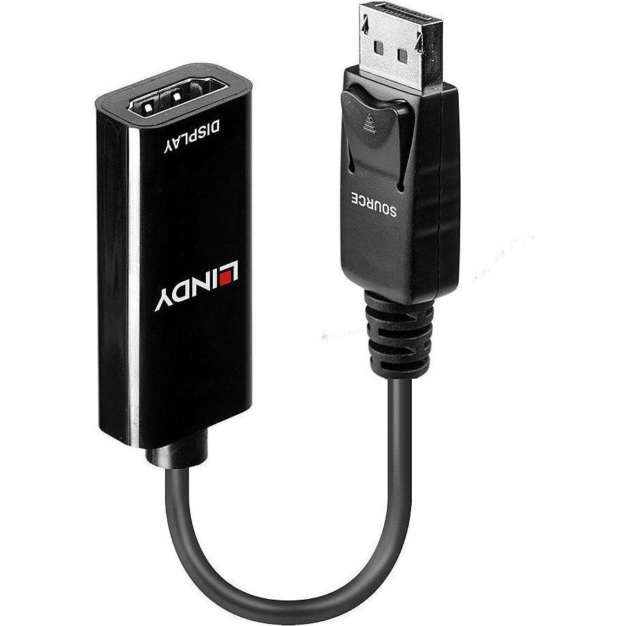 Lindy DisplayPort zu (HDMI, 12 cm), Data + Video Adapter, Schwarz