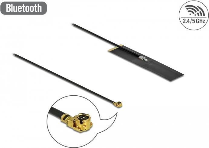 Produktbild Delock WLAN-Antenne Dualband, 1xMHF-I/U.FL Klebemontage (WLAN)