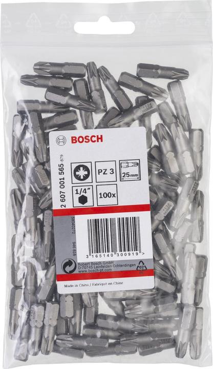 Productafbeelding Bosch Professional Zubehör Dwarsliggende bit PZ 3 Accessor (Kruis Pozidriv PZ)