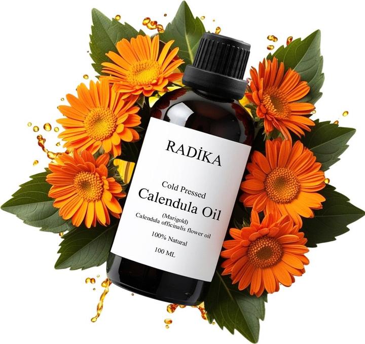 Produktbild Radika Calendula-Öl, Kaltgepresst, 100% Rein, BIO, natürlich, 30 ml (Körperöl, 30 ml)