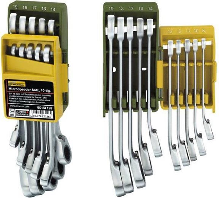 Produktbild Proxxon Micro-Speeder-Satz (19 mm, 12 mm, 14 mm, 16 mm, 10 mm, 18 mm, 17 mm, 11 mm, 8 mm, 13 mm)