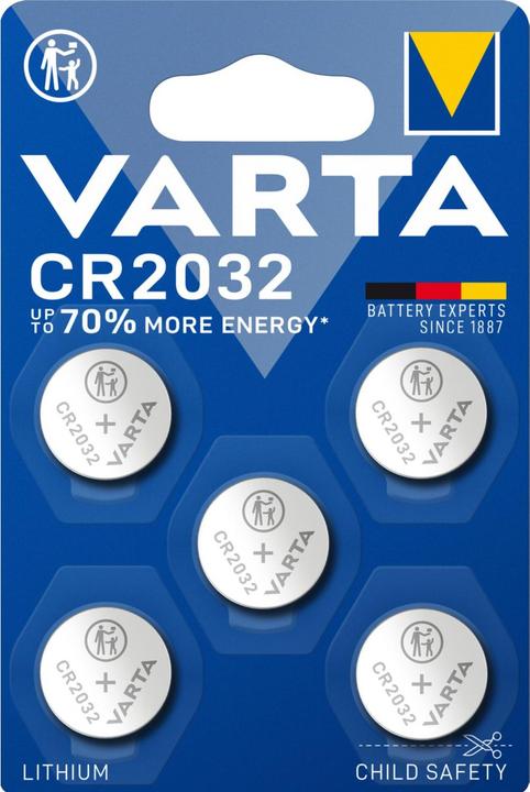 Produktbild Varta Cr2032 (5 Stk., CR2032, 230 mAh)