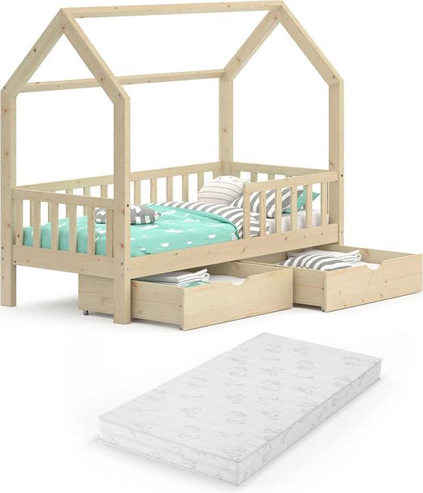 Produktbild VitaliSpa Wiki mit Schubladen und Matratze (80 x 160 cm)