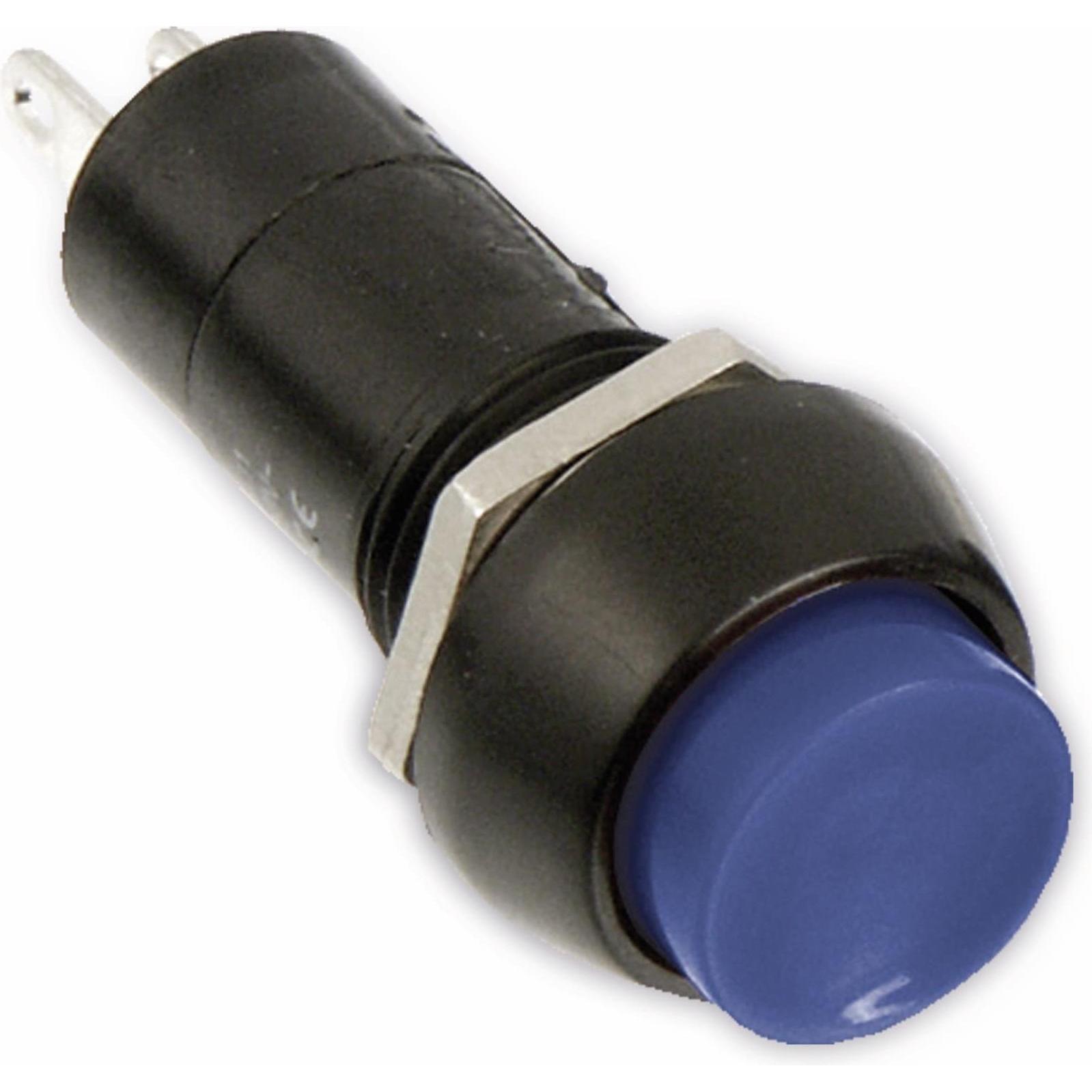 Eneroid Einbau-Drucktaster PBS-11C, rund, blau, Taster + Schalter, Blau