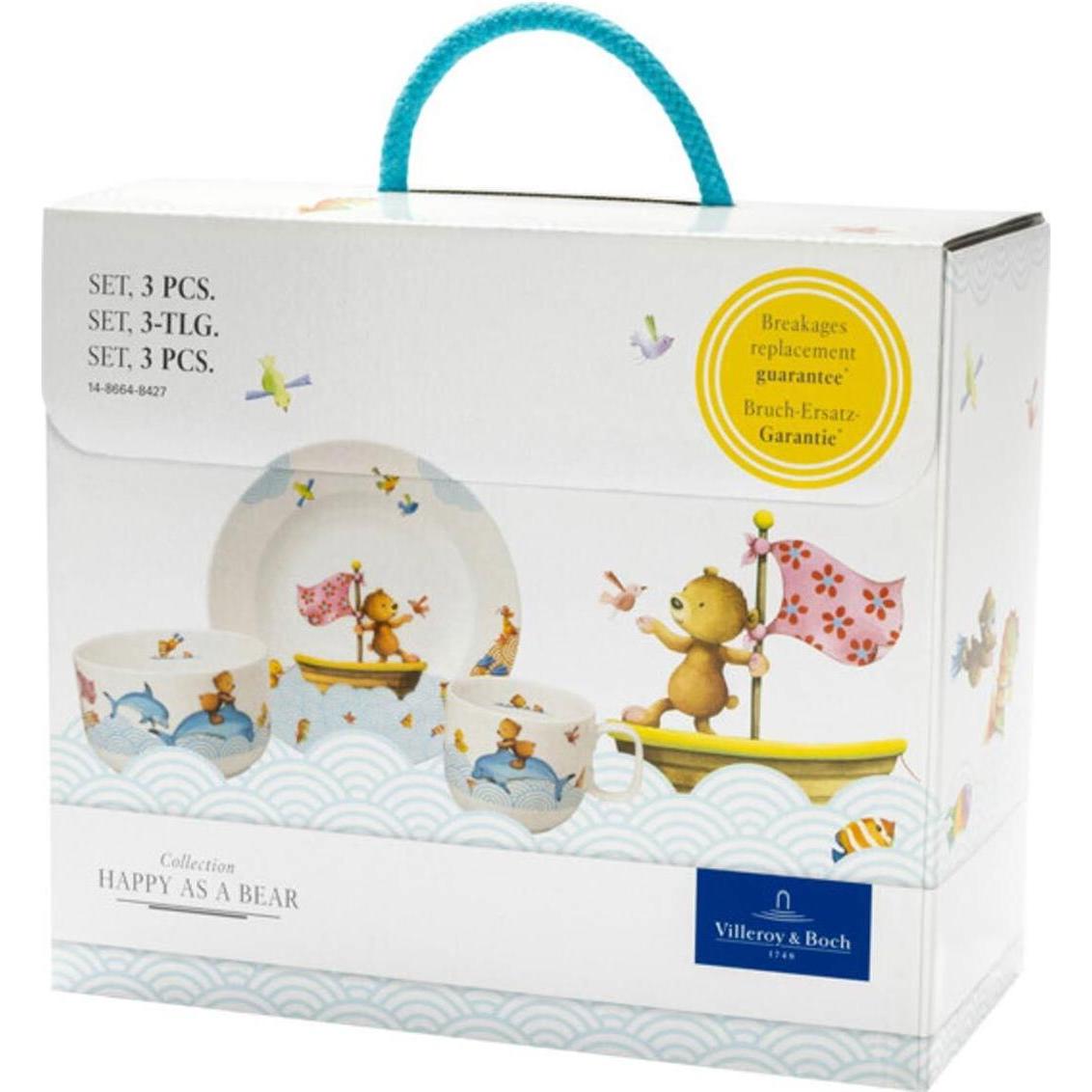 Thumbnail - Villeroy & Boch, Kindergeschirr + Kinderbesteck, Set 3tlg. Happy as a Bear