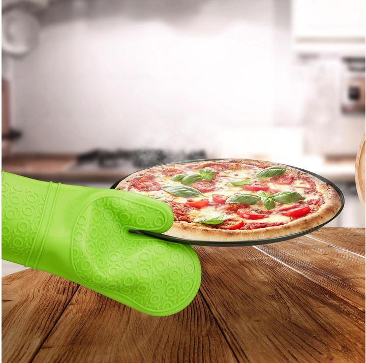 Immagine prodotto Relaxdays Guanti da forno antiscivolo (Silicone, Cotone)